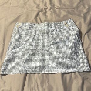 Christopher and Banks Blue checkered skirt